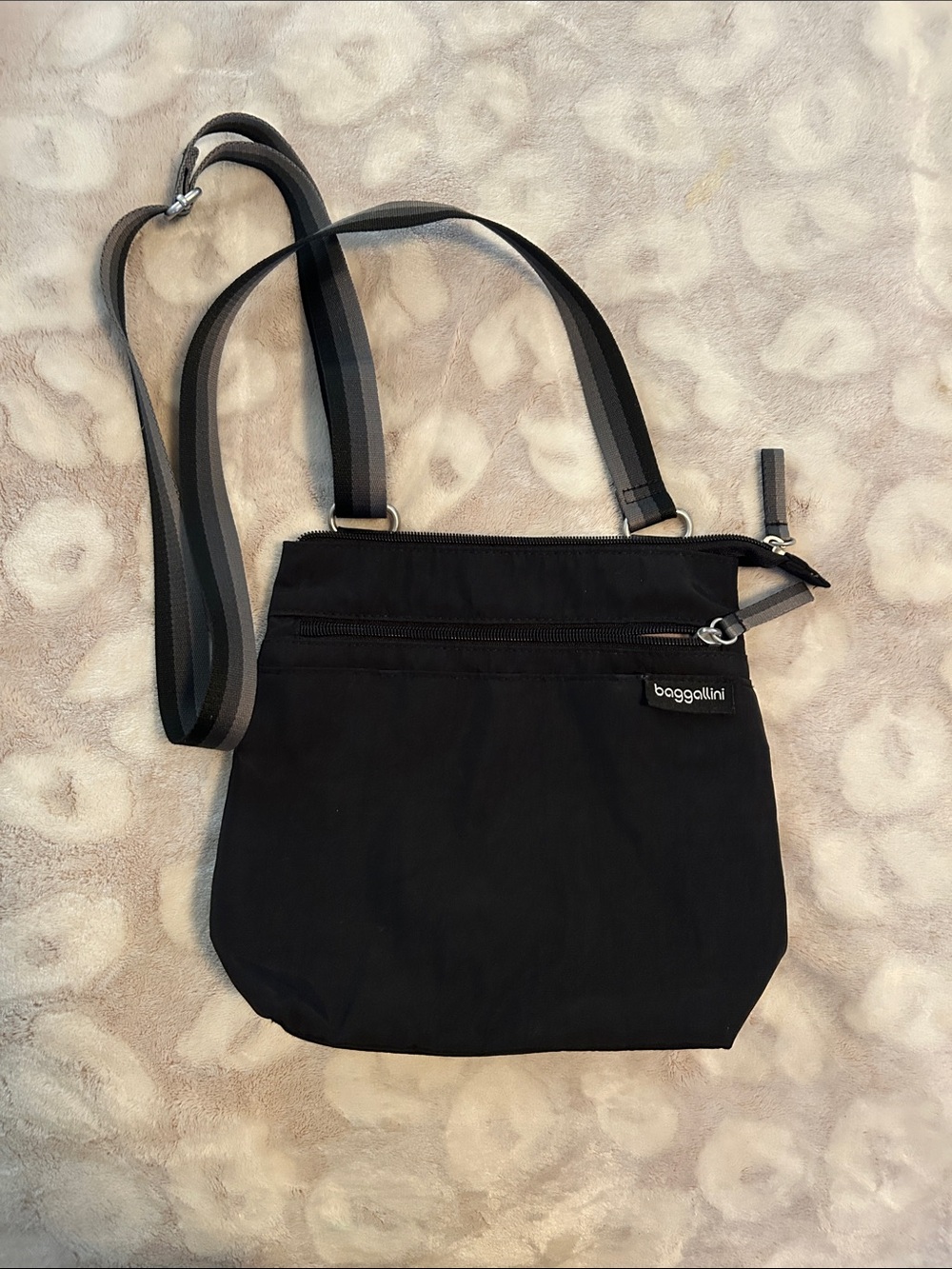Baggallini Black Crossbody Tote with Adjustable Strap